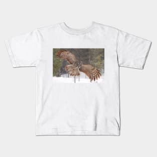 Awesome! - Great Grey Owl Kids T-Shirt